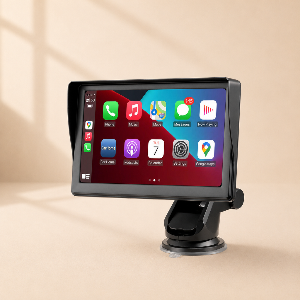 Pantalla Inteligente para Auto IPS de 7" con CarPlay y Android Auto Inalámbricos